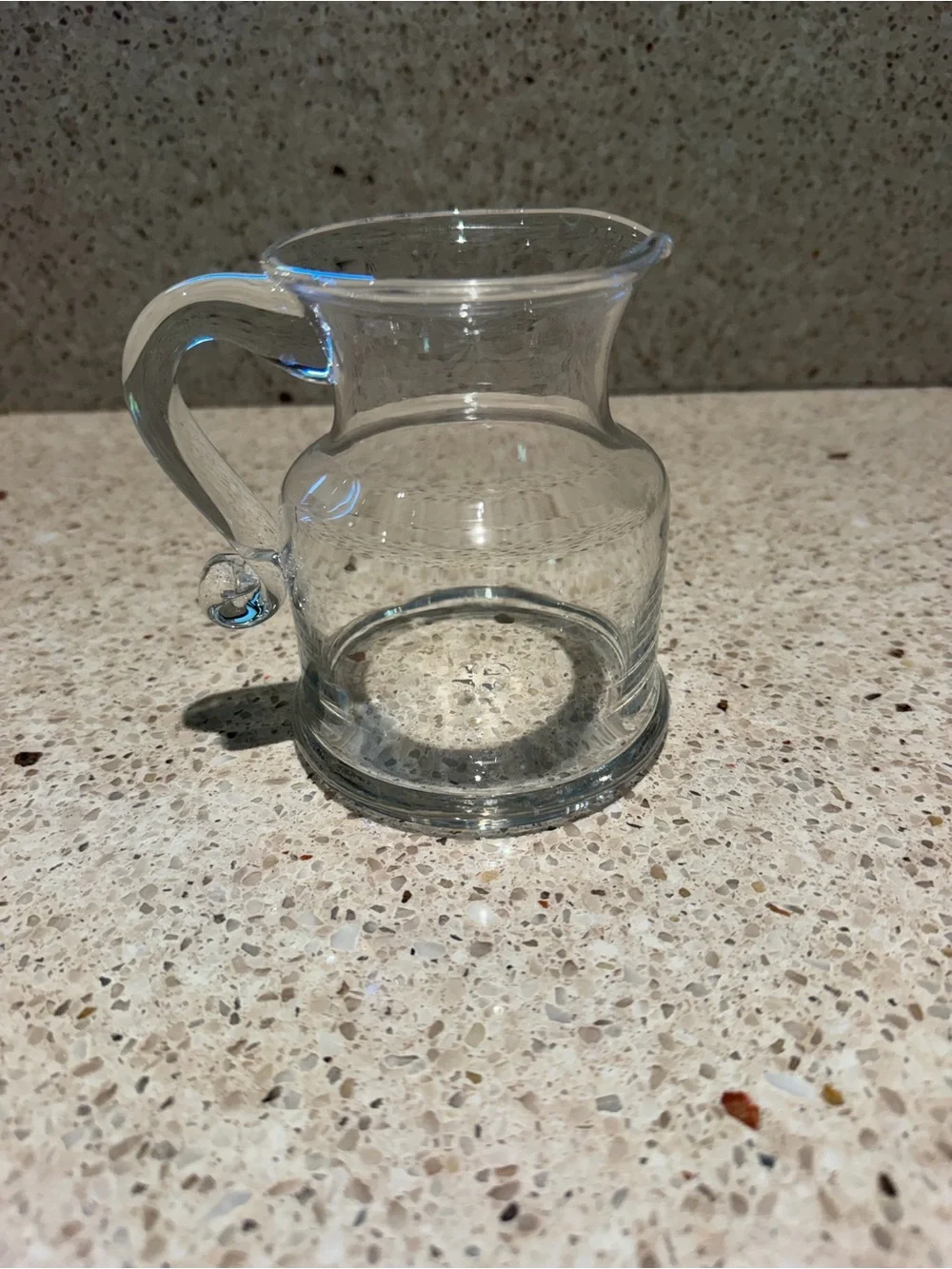 Vintage Simon Pearce Handblown Glass Syrup Pitcher